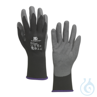 KleenGuard® G40 Latexbeschichtete Handschuhe - handspezifisch / grau & schwarz / KleenGuard®...