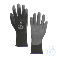 KleenGuard® G40 Latexbeschichtete Handschuhe - handspezifisch / grau & schwarz /