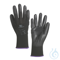 KleenGuard® G40 Polyurethane Coated Hand Specific Gloves 13837 - Black, 7,...