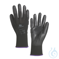 KleenGuard® G40 Polyurethane Coated Hand Specific Gloves 13837 - Black, 7, 5x12 