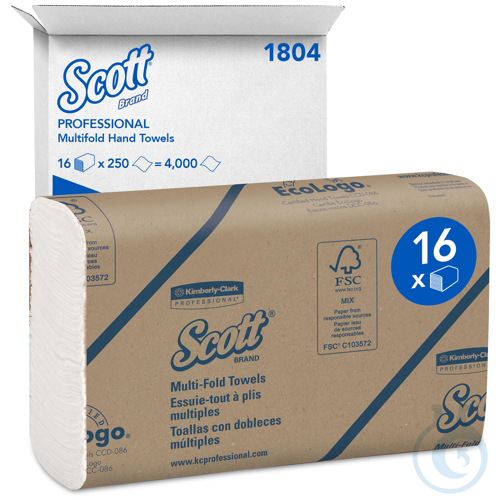 Scott&reg; Handtuecher - MultiFold / Weiss /Mittel