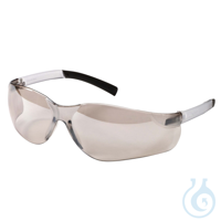Wrap-around, smoked lens eye protection to reduce glare & keep light levels...