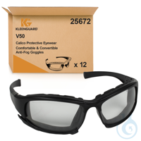 Kleenguard® V50 Calico™ Schutzbrille - Beschlagfrei 
Farbe: Transparent 
Inhalt: 1 Box x 12...