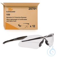 Frameless, anti-mist eye protection reduces condensation when humidity or...