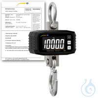 Kranwaage PCE-CS 1T-ICA Die Kranwaage hat einen Messbereich von 0 … 1000 kg und eine Auflösung...