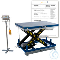 Hydraulik-Hubtisch-Waage PCE-HLTS 500-ICA Die Hydraulik-Hubtisch-Waage hilft dank der stufenlosen...