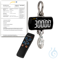 Kranwaage PCE-CS 300LD-ICA Die Kranwaage gibt es mit einem Messbereich von 0 ... 300 kg. Mit...