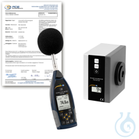 Kit with Sound Level Meter PCE-432  The Class 1 Noise Meter meets all the...