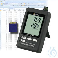 Temperatur-Feuchtelogger PCE-HT110 Der Temperatur-Feuchtelogger erfasst die Lufttemperatur, sowie...