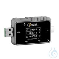 USB Tester PCE-FCT 5 The USB Tester is a practical multimeter that is used to...
