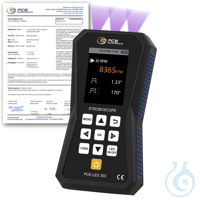 UV-Stroboscope PCE-LES 303UV-365-ICA Analysing the movement of rotating...