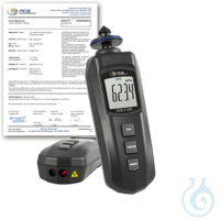 Handtachometer PCE-T 238-ICA The tachometer PCE-T 238 is a battery-powered...